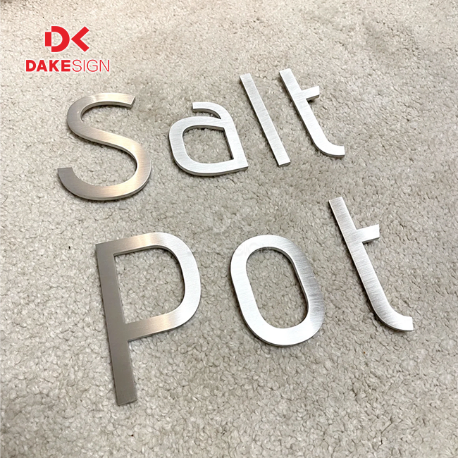 Brushed Metal Signs